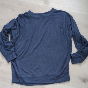 Navy Blue Long Sleeve Top